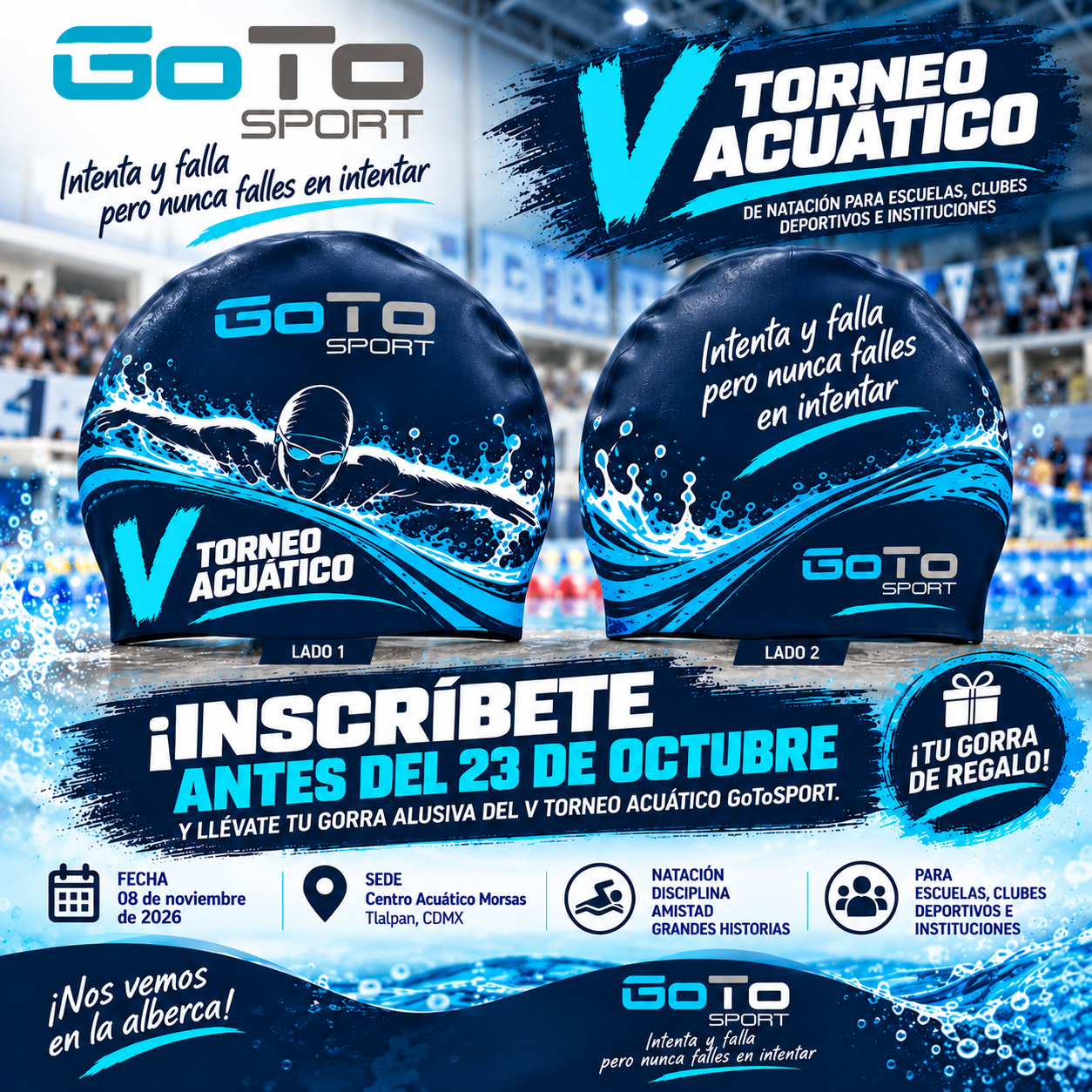 Inscríbete antes del 23 de octubre y llévate tu gorra de regalo